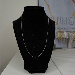 Italian Silver Cable Chain Necklace